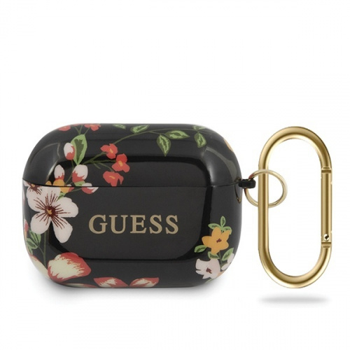 Guess Distributor - 3700740475270 - GUE555BLK - Guess GUACAPTPUBKFL04 Apple AirPods Pro cover black N.4 Flower Collection - B2B homescreen