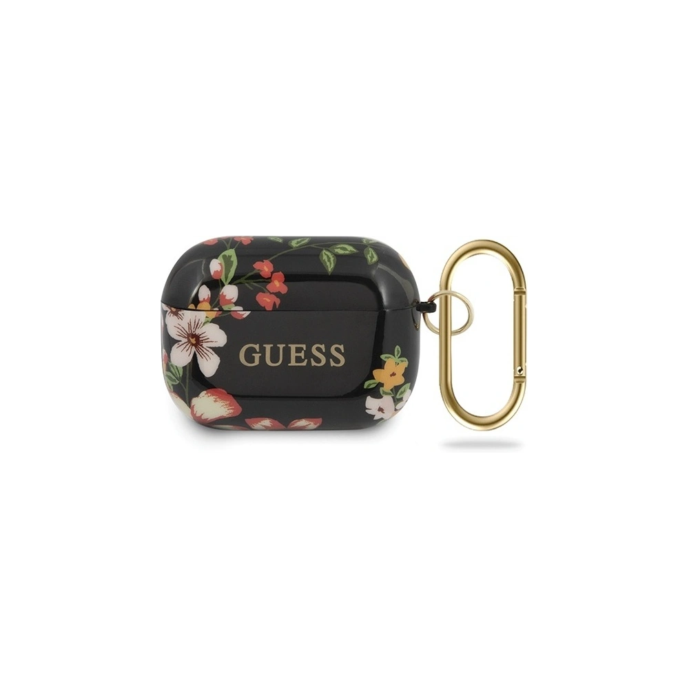 Hurtownia GSM - Etui Guess GUACAPTPUBKFL04 Apple AirPods Pro obal černý/black N.4 Flower Collection - GUE555BLK - {ean13} - Hurt