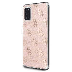 Hurtownia GSM - Etui Guess GUHCA41PCU4GLPI Samsung Galaxy A41 różowy/pink hard case 4G Glitter - GUE556PNK - {ean13} - Hurt