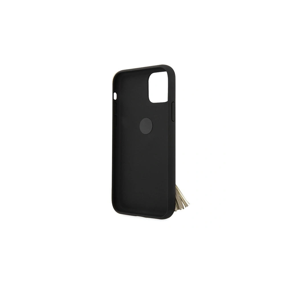 Wholesale Guess GUHCN58RSSABK Apple iPhone 11 Pro black hard case Saffiano with ring stand - GUE557BLK - {ean13} - Hurt
