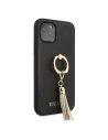 Wholesale Guess GUHCN58RSSABK Apple iPhone 11 Pro black hard case Saffiano with ring stand - GUE557BLK - {ean13} - Hurt