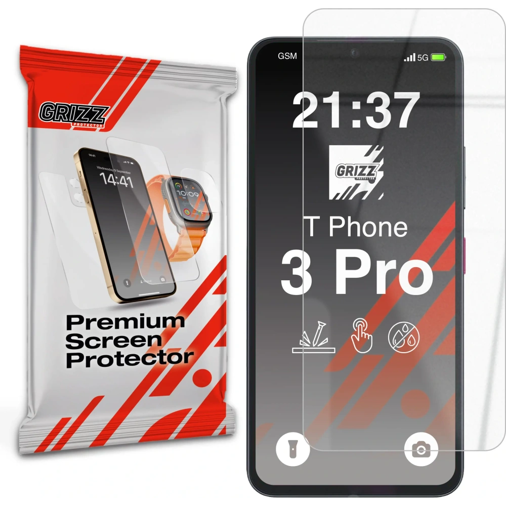 Szkło hybrydowe GrizzGlass HybridGlass do T Phone 3 Pro