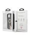 Wholesale Guess GUHCN58RSSABK Apple iPhone 11 Pro black hard case Saffiano with ring stand - GUE557BLK - {ean13} - Hurt