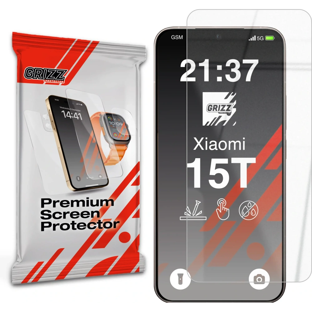 Szkło hybrydowe GrizzGlass HybridGlass do Xiaomi 15T