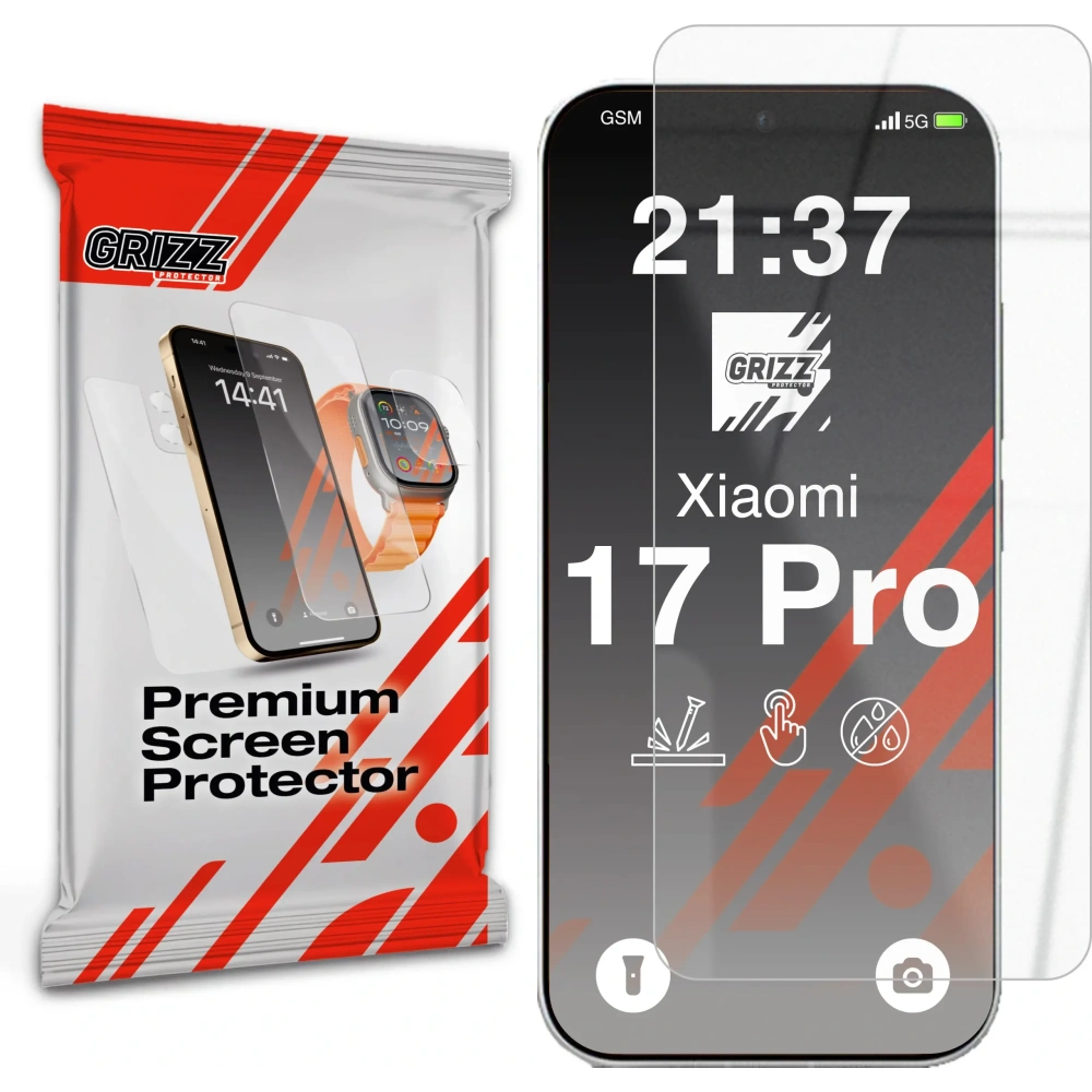 Szkło hybrydowe GrizzGlass HybridGlass do Xiaomi 17 Pro