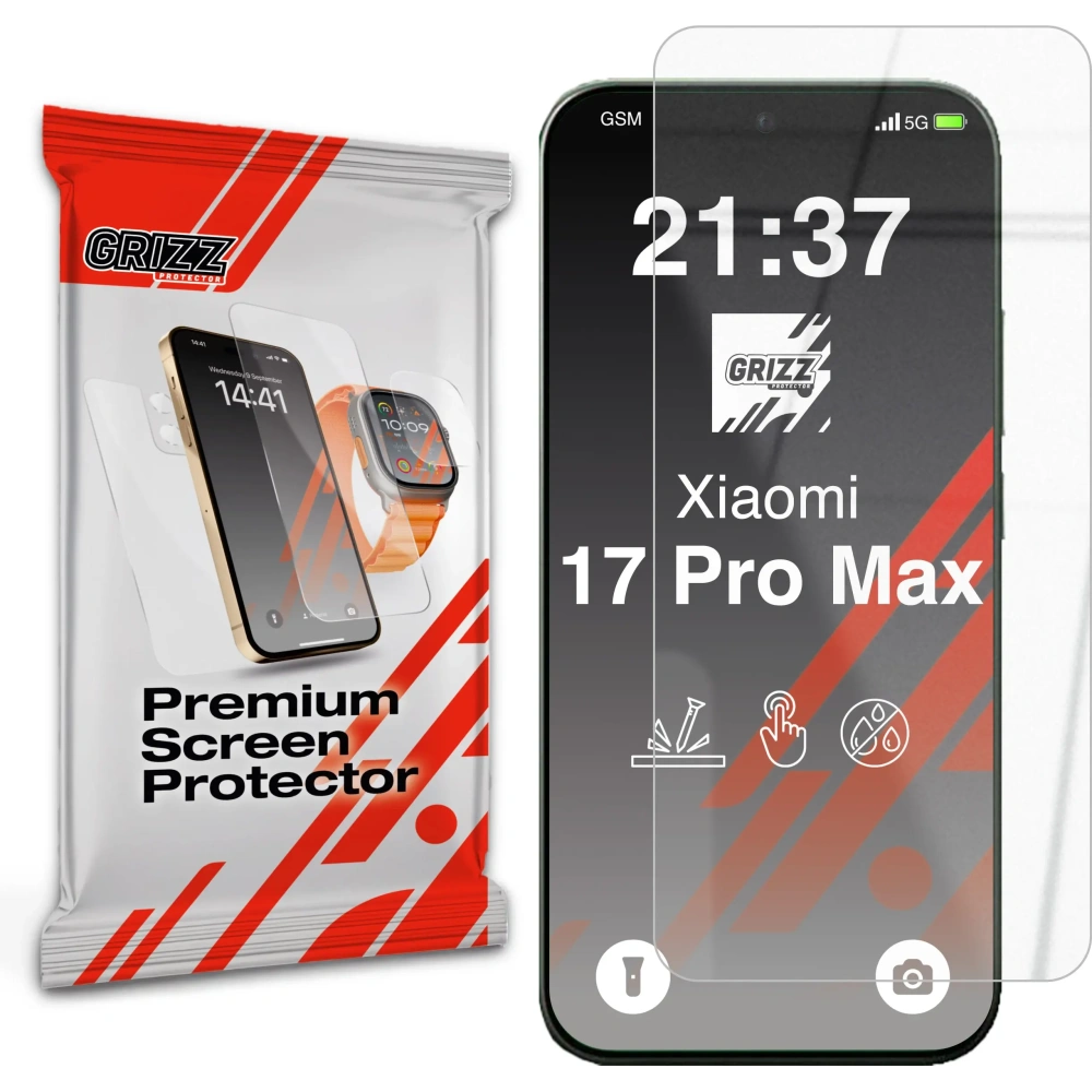 Szkło hybrydowe GrizzGlass HybridGlass do Xiaomi 17 Pro Max
