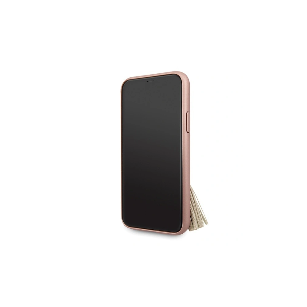 Wholesale Guess GUHCN58RSSARG Apple iPhone 11 Pro pink hard case Saffiano with ring stand - GUE558PNK - {ean13} - Hurt