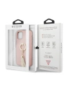 Wholesale Guess GUHCN58RSSARG Apple iPhone 11 Pro pink hard case Saffiano with ring stand - GUE558PNK - {ean13} - Hurt
