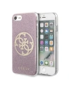 Etui Guess GUHCI8PCUGLPI Apple iPhone SE 2022/SE 2020/8/7 różowy/pink hard case Glitter 4G Circle Logo