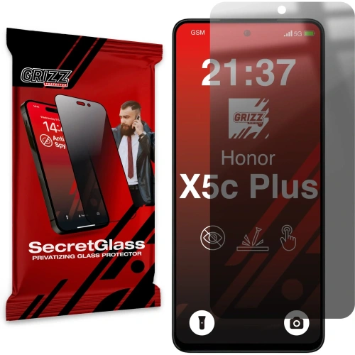 Matowe szkło prywatyzujące GrizzGlass SecretGlass do Honor X5c Plus