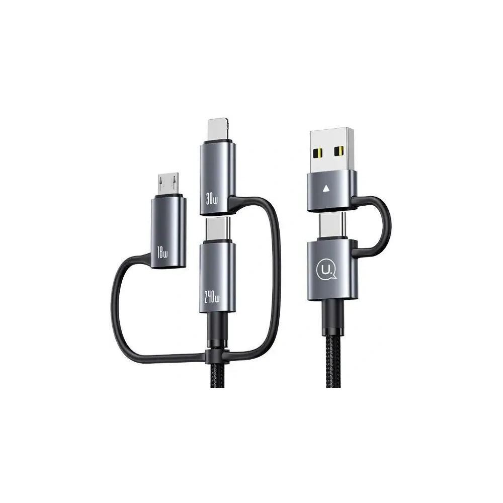 Kabel 6w1 USAMS Data Cable Digital Display Aluminium Alloy Fast charging 240W 1.2m