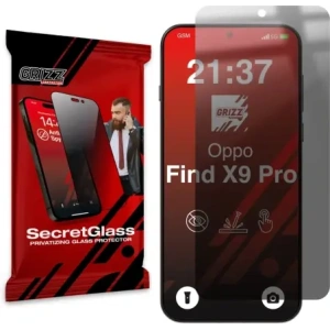 Matowe szkło prywatyzujące GrizzGlass SecretGlass do Oppo Find X9 Pro