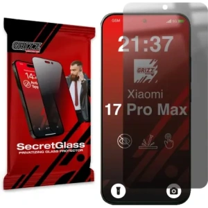 Matowe szkło prywatyzujące GrizzGlass SecretGlass do Xiaomi 17 Pro Max