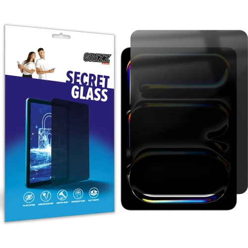 Matowe szkło prywatyzujące GrizzGlass SecretGlass do Apple iPad Pro 11" M5 2025