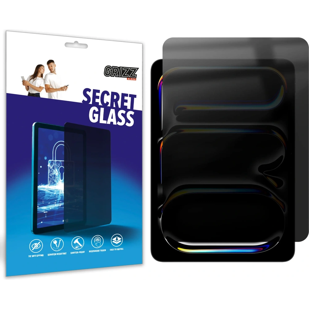 Matowe szkło prywatyzujące GrizzGlass SecretGlass do Apple iPad Pro 13" M5 2025