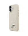 Etui Karl Lagerfeld Karl & Choupette Pins MagSafe do Apple iPhone 17 beżowy