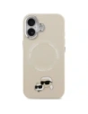 Etui Karl Lagerfeld Karl & Choupette Pins MagSafe do Apple iPhone 17 beżowy