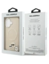 Etui Karl Lagerfeld Karl & Choupette Pins MagSafe do Apple iPhone 17 beżowy