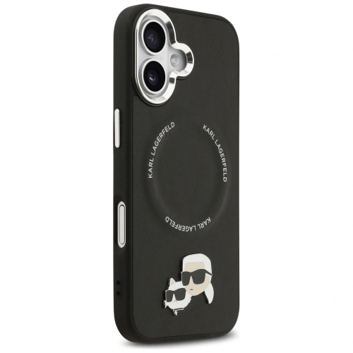 Etui Karl Lagerfeld Karl & Choupette Pins MagSafe do Apple iPhone 17 czarny
