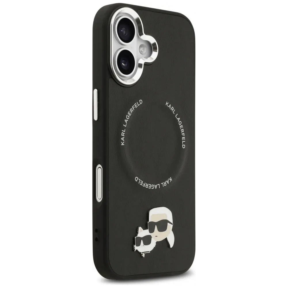 Etui Karl Lagerfeld Karl & Choupette Pins MagSafe do Apple iPhone 17 czarny