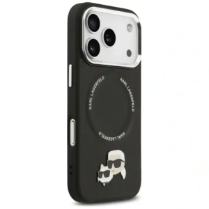 Etui Karl Lagerfeld Karl & Choupette Pins MagSafe do Apple iPhone 17 Pro czarny