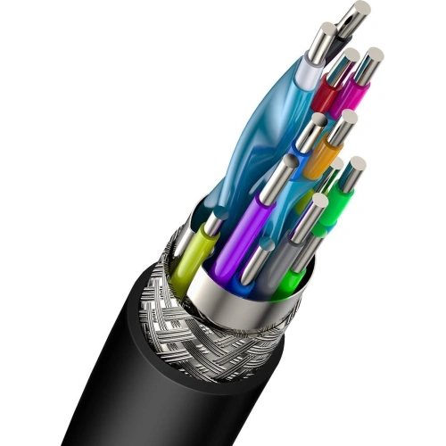 Kabel HDMI 2.0 Baseus, 4K 60Hz, 3D, HDR, 18Gbps, 1m (czarny)