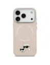 Etui Karl Lagerfeld Karl & Choupette Pins MagSafe do Apple iPhone 17 Pro różowy