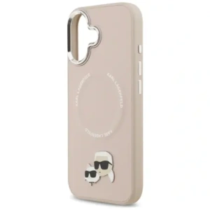 Etui Karl Lagerfeld Karl & Choupette Pins MagSafe do Apple iPhone 17 różowy