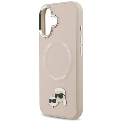 Etui Karl Lagerfeld Karl & Choupette Pins MagSafe do Apple iPhone 17 różowy