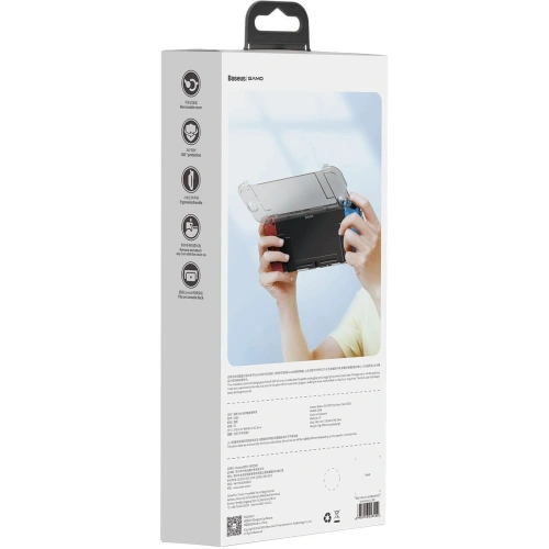 Etui 360° Baseus GS06 do konsoli Nintendo Switch (przezroczyste)