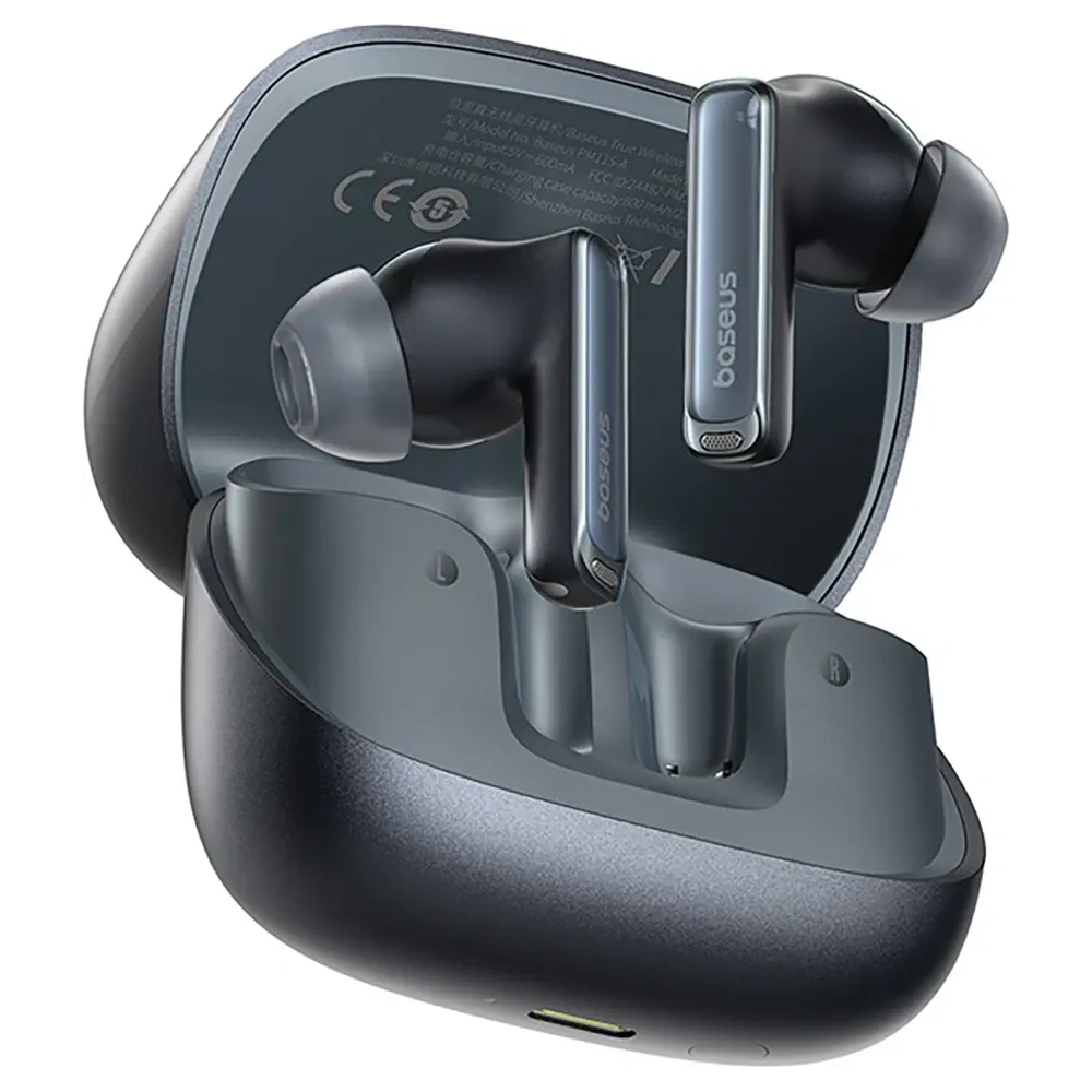 Bezprzewodowe słuchawki dokanałowe Baseus Bowie M2s Ultra TWS z interaktywnym ekranem czarne