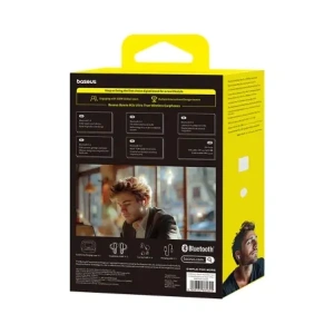 Bezprzewodowe słuchawki dokanałowe Baseus Bowie M2s Ultra TWS z interaktywnym ekranem białe