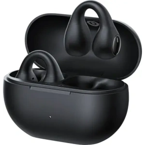 Bezprzewodowe słuchawki Baseus Bass 15 Clip OWS + kabel Baseus Simple USB-C 3A 30cm czarne