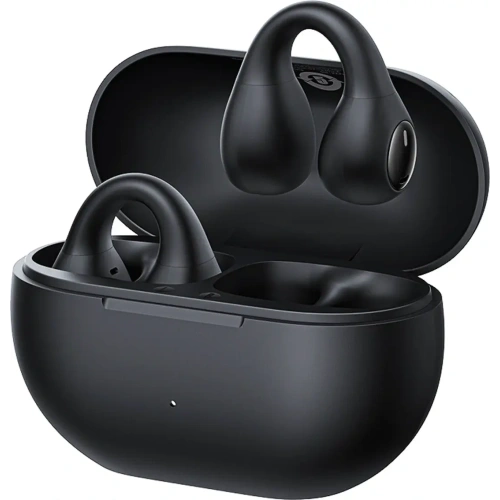 Bezprzewodowe słuchawki Baseus Bass 15 Clip OWS + kabel Baseus Simple USB-C 3A 30cm czarne