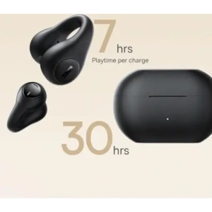 Bezprzewodowe słuchawki Baseus Bass 15 Clip OWS + kabel Baseus Simple USB-C 3A 30cm czarne