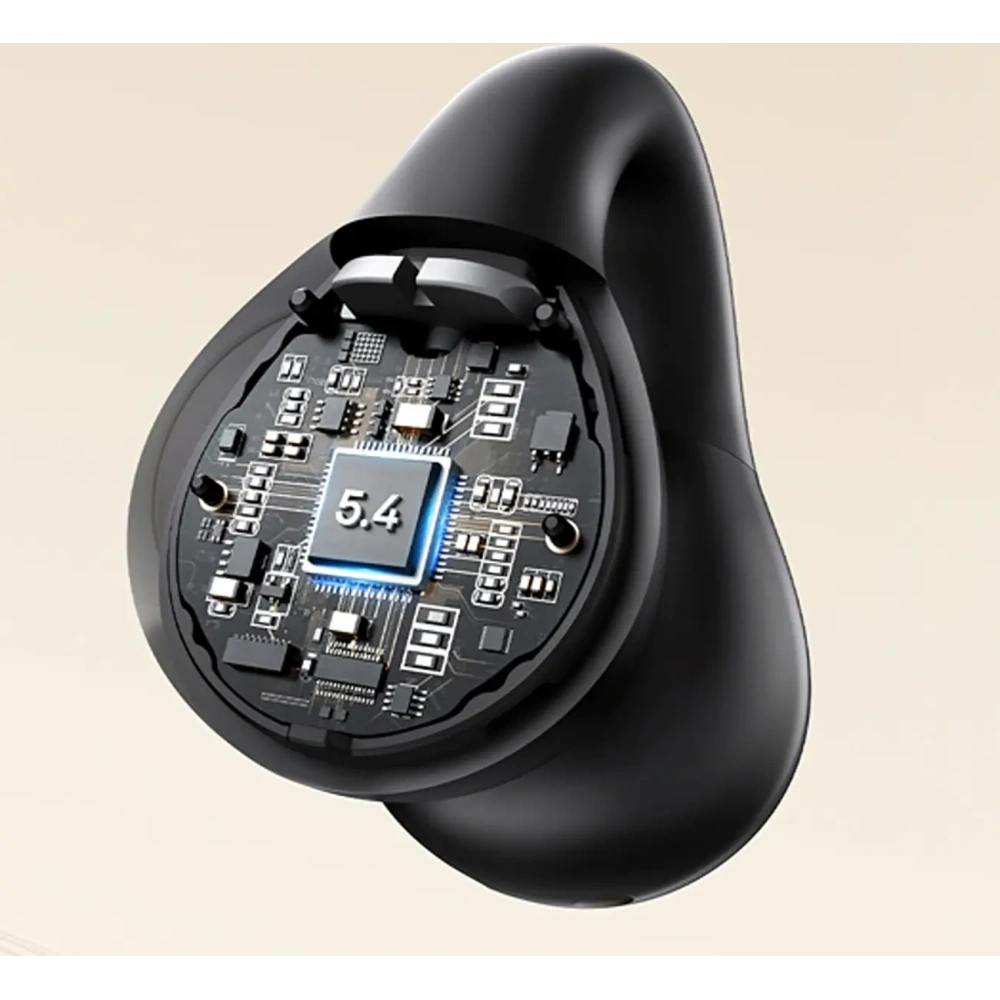 Bezprzewodowe słuchawki Baseus Bass 15 Clip OWS + kabel Baseus Simple USB-C 3A 30cm czarne