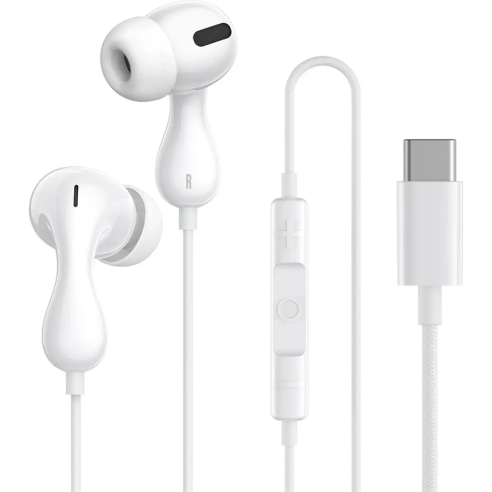 Słuchawki dokanałowe Baseus Encok CZ20 USB-C białe