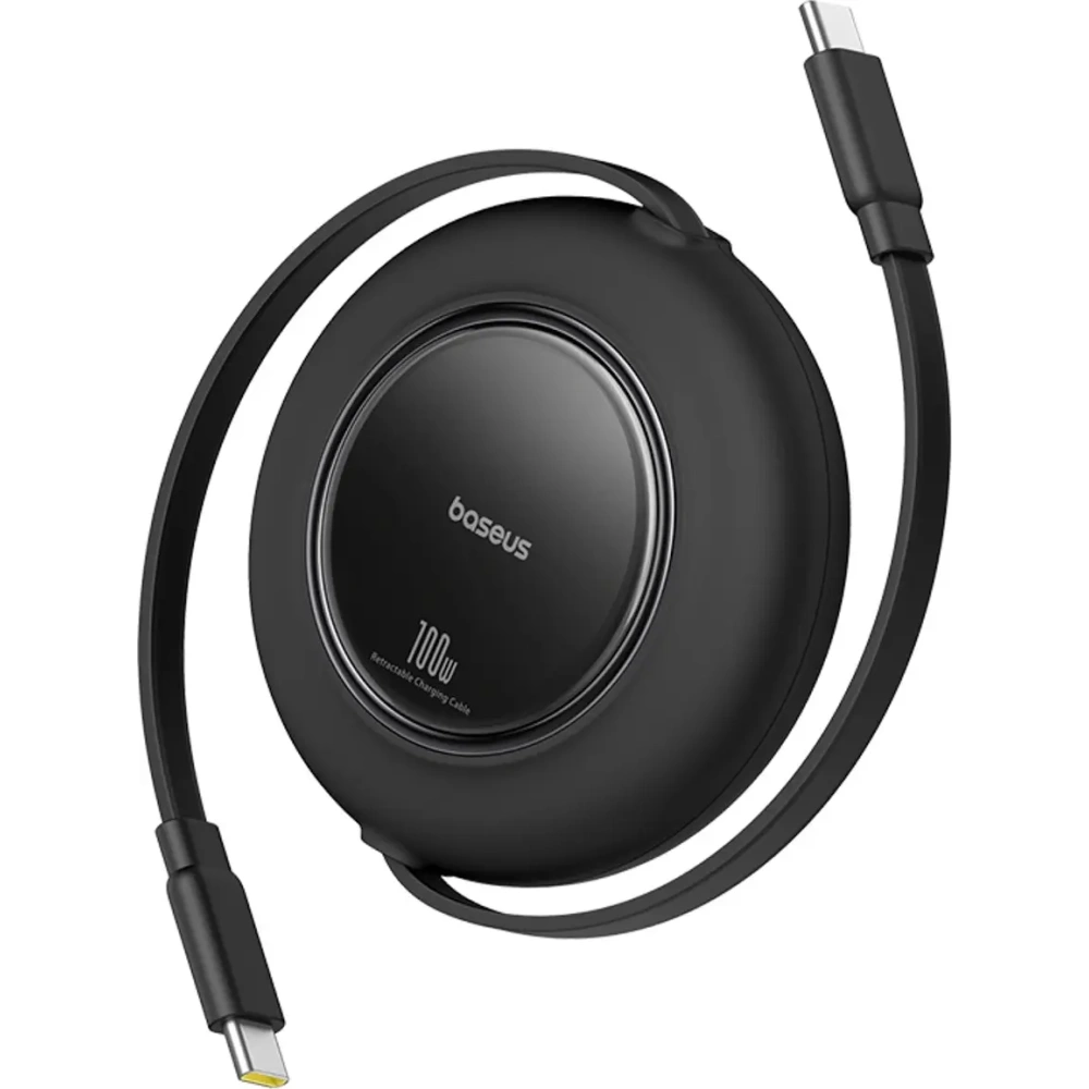 Kabel zwijany Baseus Free2Pull Mini 100W USB-C / USB-C 2m czarny