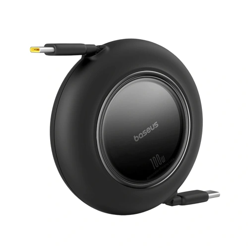 Kabel zwijany Baseus Free2Pull Mini 100W USB-C / USB-C 2m czarny