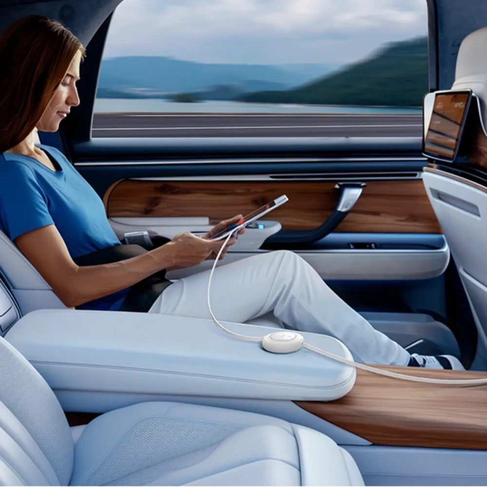 Kabel zwijany Baseus Free2Pull Mini 100W USB-C / USB-C 2m biały