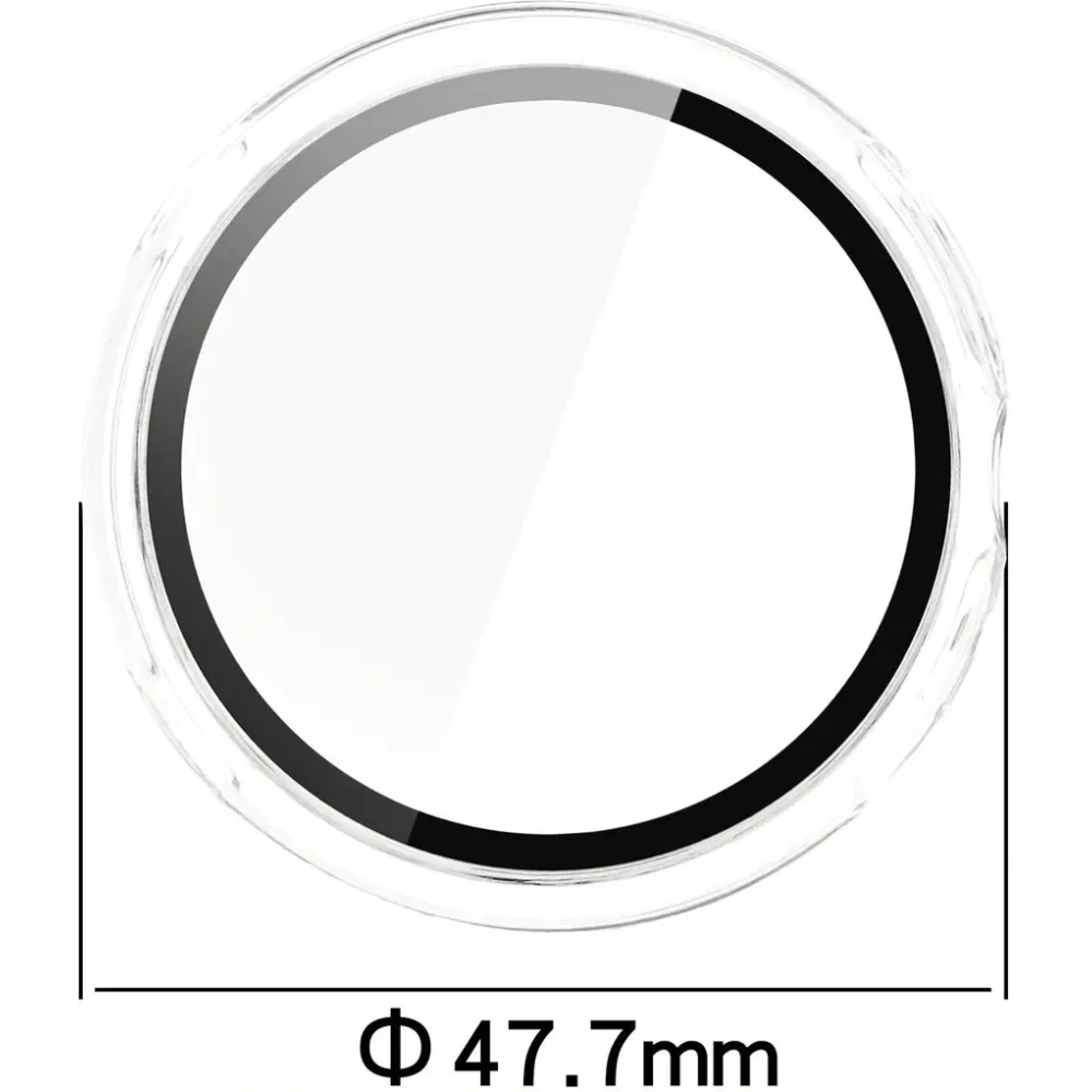 Etui ze szkłem do zegarka Bizon Case+Glass Watch do Google Pixel Watch 4 45mm przezroczyste