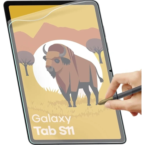 Folia imitująca papier Bizon Film Tab Papirus Duo do Samsung Galaxy Tab S11 [2 PACK]