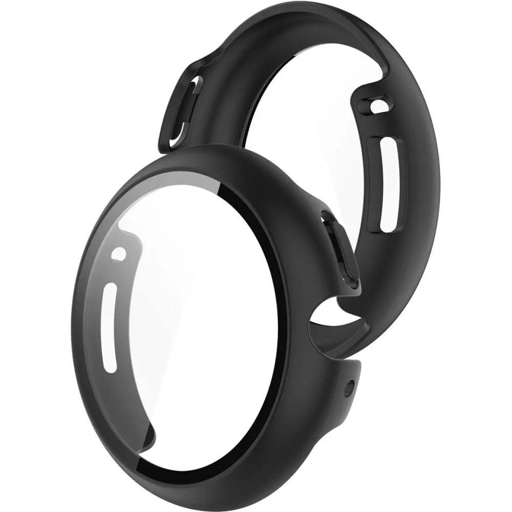 Etui ze szkłem do zegarka Bizon Case+Glass Watch do Google Pixel Watch 4 41mm matowe czarne