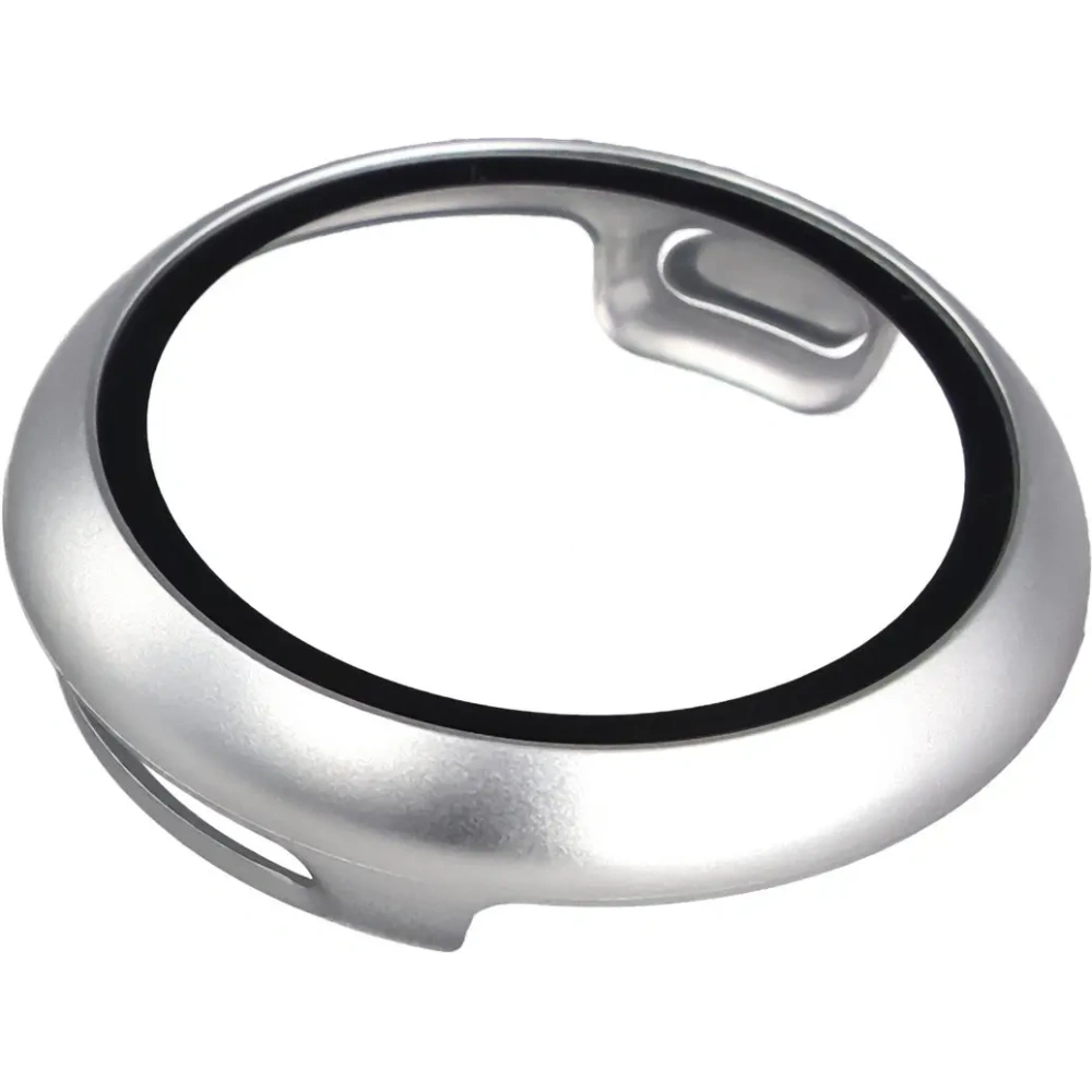 Etui ze szkłem do zegarka Bizon Case+Glass Watch do Google Pixel Watch 4 41mm matowe srebrne