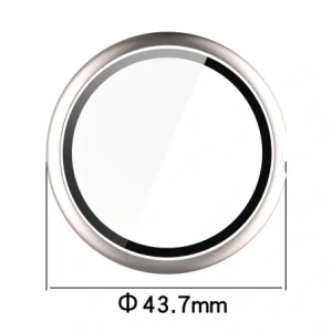 Etui ze szkłem do zegarka Bizon Case+Glass Watch do Google Pixel Watch 4 41mm satynowe szmapańskie