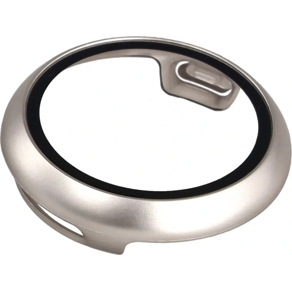 Etui ze szkłem do zegarka Bizon Case+Glass Watch do Google Pixel Watch 4 41mm satynowe szmapańskie