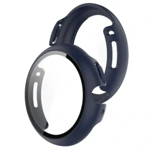 Etui ze szkłem do zegarka Bizon Case+Glass Watch do Google Pixel Watch 4 41mm matowe granatowe