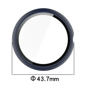 Etui ze szkłem do zegarka Bizon Case+Glass Watch do Google Pixel Watch 4 41mm matowe granatowe