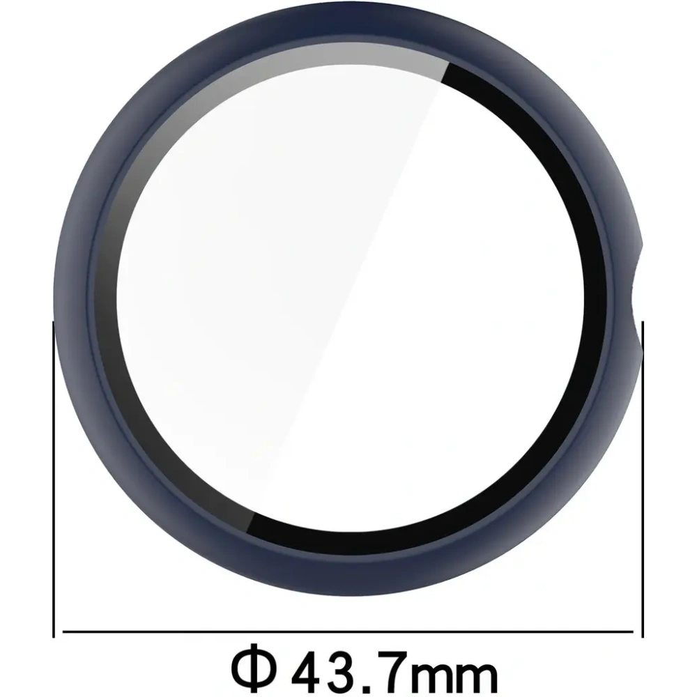 Etui ze szkłem do zegarka Bizon Case+Glass Watch do Google Pixel Watch 4 41mm matowe granatowe