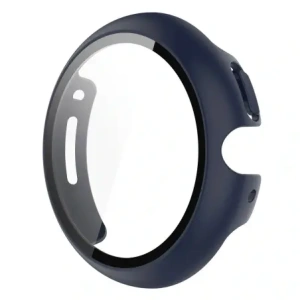 Etui ze szkłem do zegarka Bizon Case+Glass Watch do Google Pixel Watch 4 41mm matowe granatowe